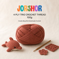 4 Ply Crochet Thread 100g ( Light Brown Colour )