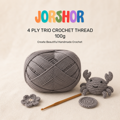4 Ply Crochet Thread 100g ( Dark Grey Colour )