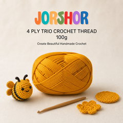 4 Ply Crochet Thread 100g ( Dark Yellow Colour )