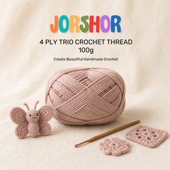 4 Ply Crochet Thread 100g ( Light Pink Colour )