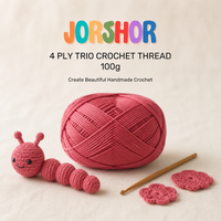 4 Ply Crochet Thread 100g ( Beige Pink Colour )