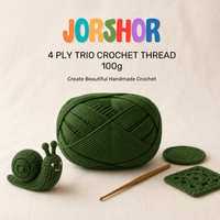 4 Ply Crochet Thread 100g ( Dark Green Colour )