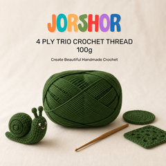4 Ply Crochet Thread 100g ( Dark Green Colour )