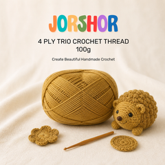 4 Ply Crochet Thread 100g ( Dark Yellow Colour )