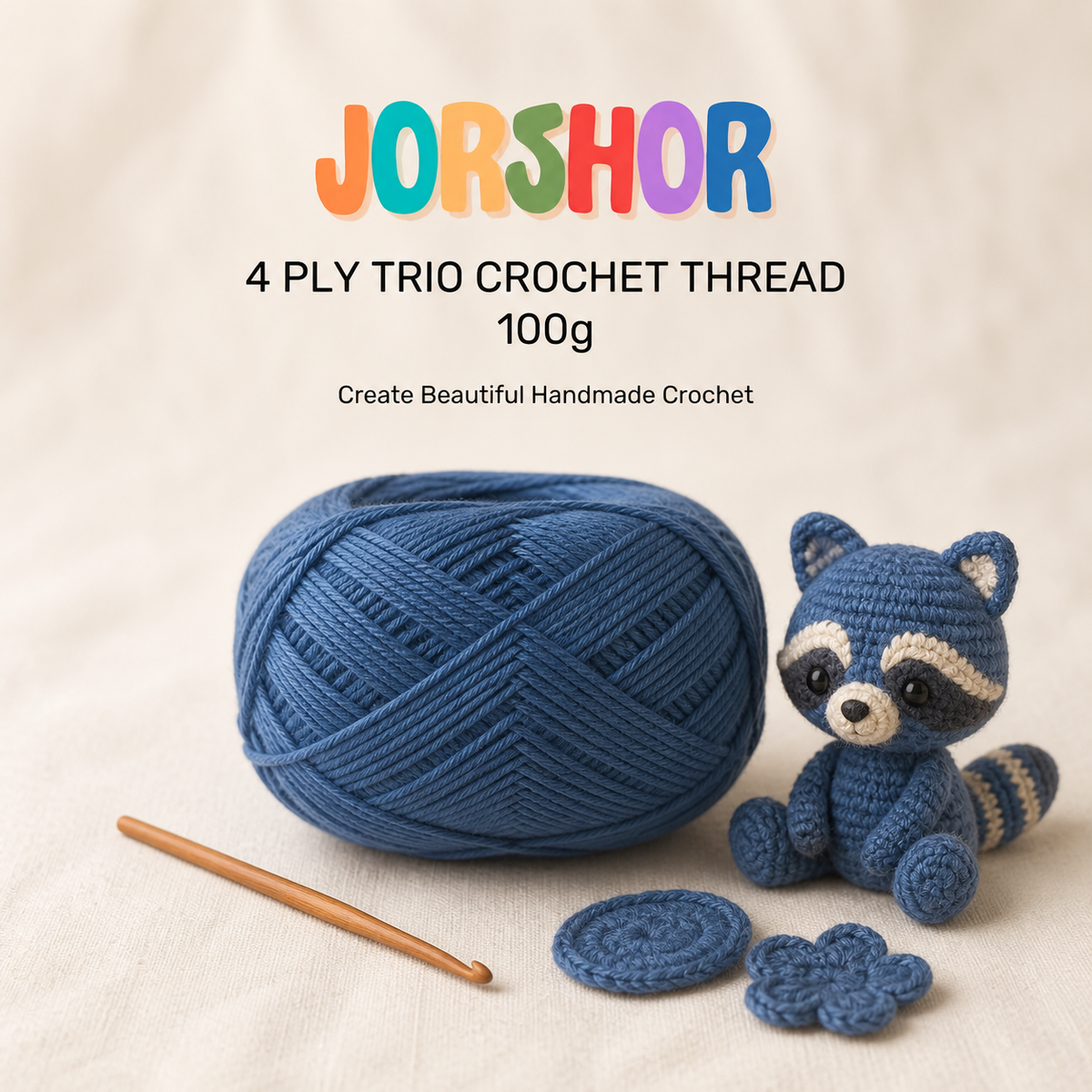 4 Ply Crochet Thread 100g ( Blue Colour )