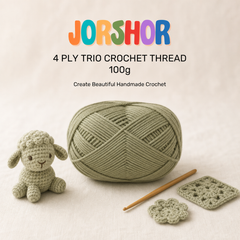 4 Ply Crochet Thread 100g ( Pastel Green Colour )