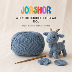 4 Ply Crochet Thread 100g ( Light Blue Colour )