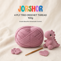 4 Ply Crochet Thread 100g ( Rust Light Pink Colour )