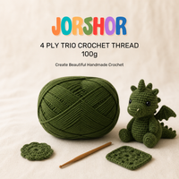 4 Ply Crochet Thread 100g ( Dark Olive Green Colour )