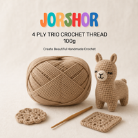 4 Ply Crochet Thread 100g ( Dark Skin Colour )
