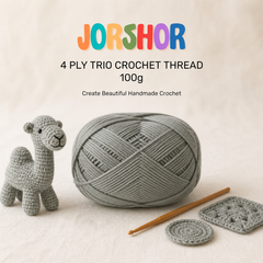 4 Ply Crochet Thread 100g ( Light Green Grey Colour )