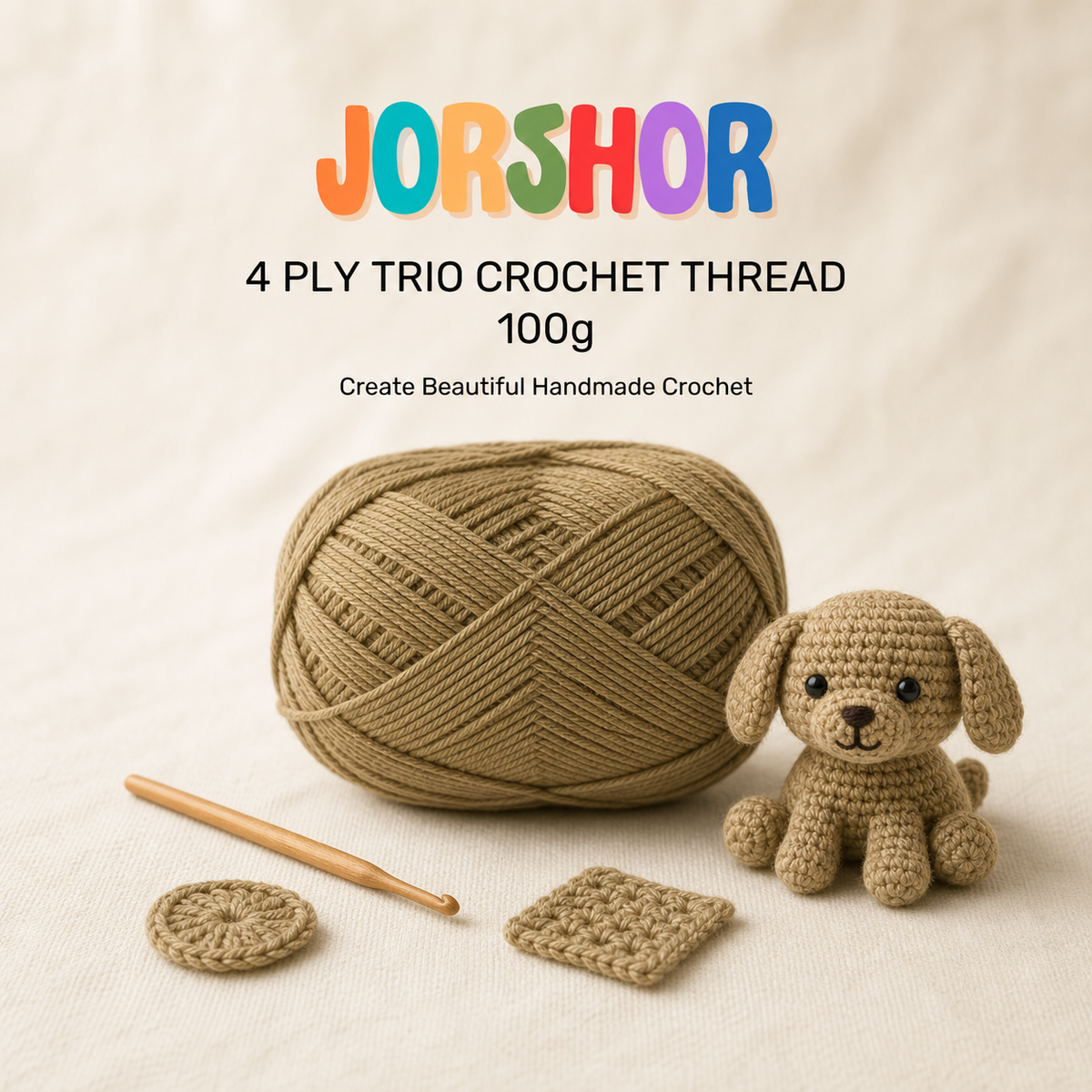 4 Ply Crochet Thread 100g ( Rust Colour )