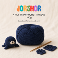 4 Ply Crochet Thread 100g ( Dark Blue Colour )