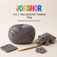 4 Ply Crochet Thread 100g ( Grey Colour )