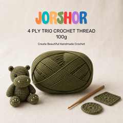 4 Ply Crochet Thread 100g ( Henna Green Colour )