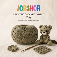 4 Ply Crochet Thread 100g ( Dust Light Green Colour )