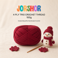4 Ply Crochet Thread 100g ( Red Colour )
