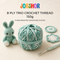 8 Ply Crochet Thread 150g ( Green and while Colour )