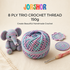 8 Ply Crochet Thread 150g ( Pink, Blue and Purple Colour )