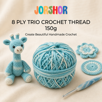 8 Ply Crochet Thread 150g ( Blue and White Colour )
