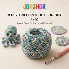 8 Ply Crochet Thread 150g ( Multi Colour )