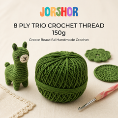8 Ply Crochet Thread 150g ( Green Colour )