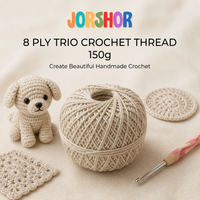 8 Ply Crochet Thread 150g ( Off White Colour )