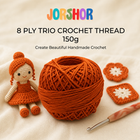 8 Ply Crochet Thread 150g ( Orange Colour )