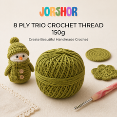 8 Ply Crochet Thread 150g ( Olive light Green Colour )