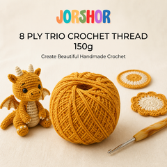 8 Ply Crochet Thread 150g ( Light Orange Colour )