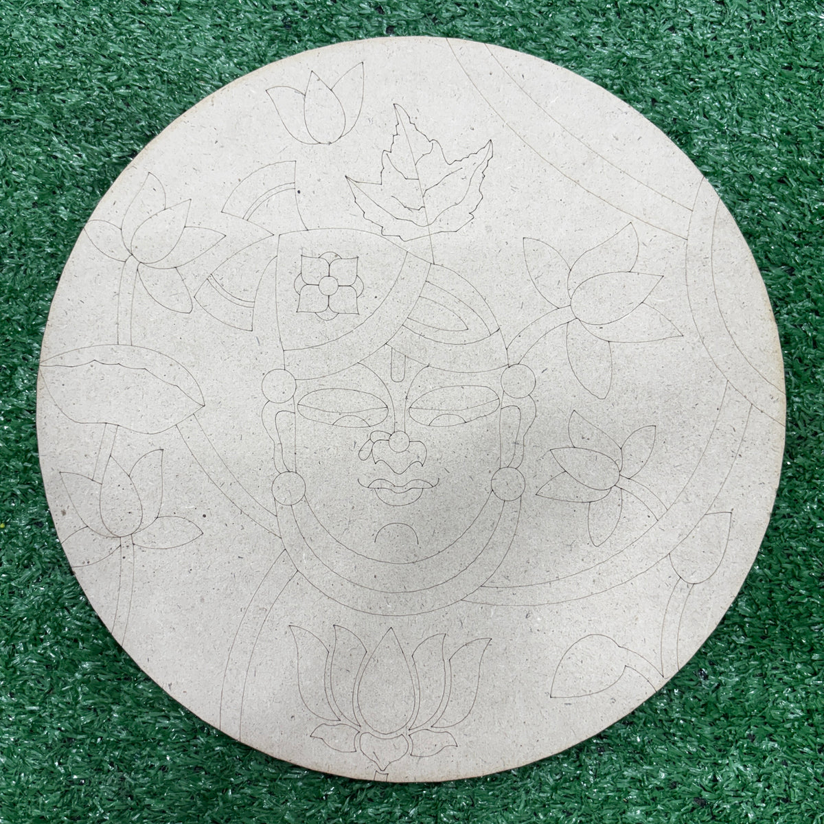 12 Inch Premarked MDF Shreenathji Style