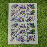 Insert Sheet IS177 Flower Peacock A4 (CIS big - 16)
