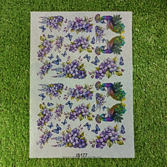 Insert Sheet IS177 Flower Peacock