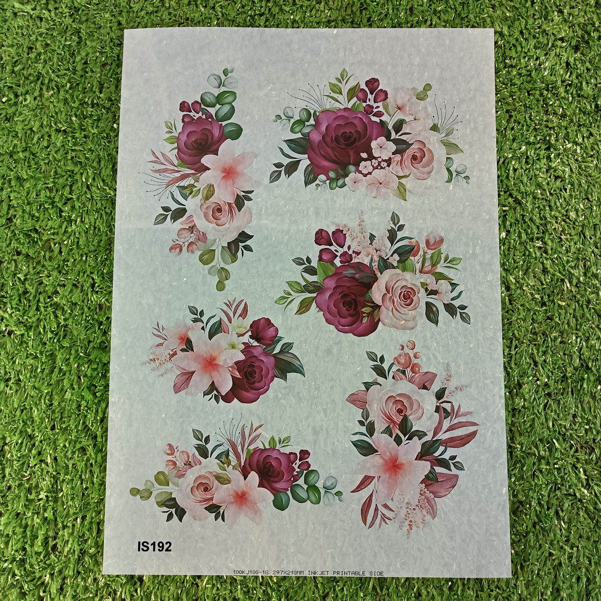 Insert Sheet IS192 Lightpink Flowers