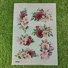 Insert Sheet IS192 Lightpink Flowers