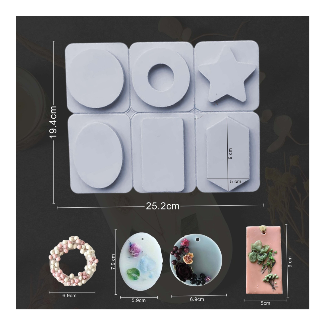 6 cavity wax sachet mould