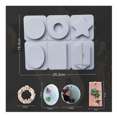 6 cavity wax sachet mould