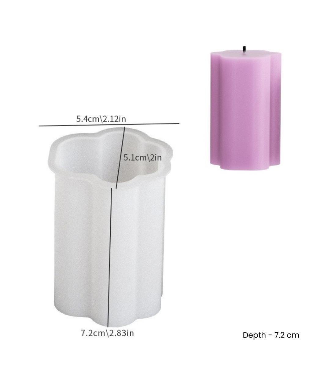 Lace pillar candle mould