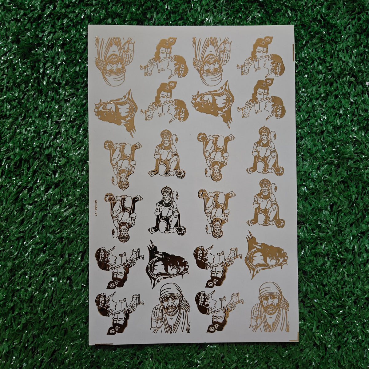 MIX GOD SYMBOL A5 EMBOSS STICKER SHEET