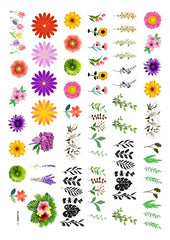 A4 MULTI FLOWERS INSERT SHEET 3