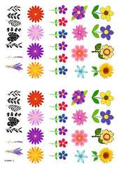 Mix MULTI FLOWERS INSERT SHEET A4 (CIS big - 2)