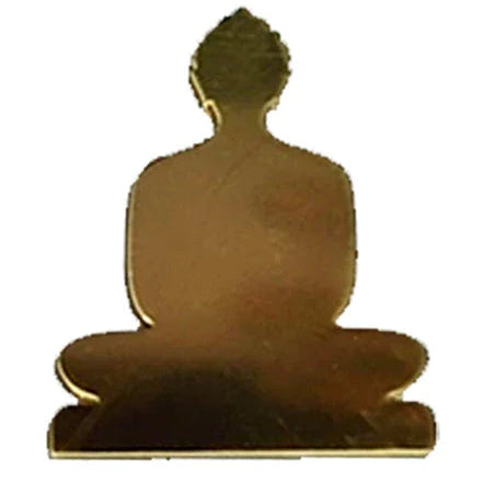 Mahavir Bhagwan(God Swami) Acrylic Cutout - Golden
