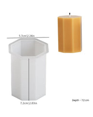 Octagone pillar candle mould