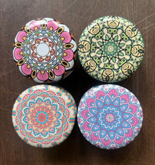 Random Printed mandala tins