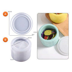 Round Emboss Figure Storage Box Mould