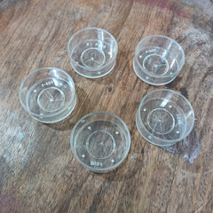 Round shape acrylic candle containers (10 Pcs)