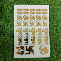 Shubh Labh Swastik Om Metalic A5 Insert Sheet