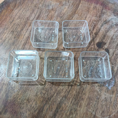 Square shape acrylic candle containers (10 Pcs)