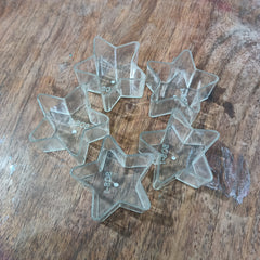 Star shape acrylic candle containers (10 Pcs)