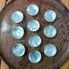 Steel Round Shape Candle Containers set of 10